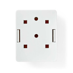 Nedis Verkon seinärasia | Pinta-asennus | 1-Port port(s) | UTP CAT6 | Suora | Naaras | Kullattu | ABS-Muovi | Valkoinen | Laatikko