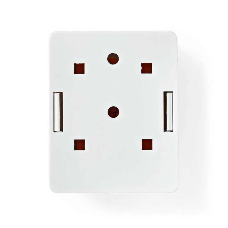 Nedis Verkon seinärasia | Pinta-asennus | 1-Port port(s) | UTP CAT6 | Suora | Naaras | Kullattu | ABS-Muovi | Valkoinen | Laatikko