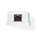 Nedis Verkon seinärasia | Pinta-asennus | 1-Port port(s) | UTP CAT6 | Suora | Naaras | Kullattu | ABS-Muovi | Valkoinen | Laatikko