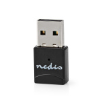 Nedis Verkkosovitin | Wi-Fi | AC600 | 2.4/5 GHz (Dual Band) | USB2.0 | Wi-Fi kokonaisnopeus: 600 Mbps | Windows 10 / Windows 11 / Windows 8 Nedis Verkkosovitin | Wi-Fi | AC600 | 2.4/5 GHz (Dual Band) | USB2.0 | Wi-Fi kokonaisnopeus: 600 Mbps | Windows 10 / Windows 11 / Windows 8