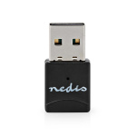 Nedis Verkkosovitin | Wi-Fi | AC600 | 2.4/5 GHz (Dual Band) | USB2.0 | Wi-Fi kokonaisnopeus: 600 Mbps | Windows 10 / Windows 11 / Windows 8 Nedis Verkkosovitin | Wi-Fi | AC600 | 2.4/5 GHz (Dual Band) | USB2.0 | Wi-Fi kokonaisnopeus: 600 Mbps | Windows 10 / Windows 11 / Windows 8