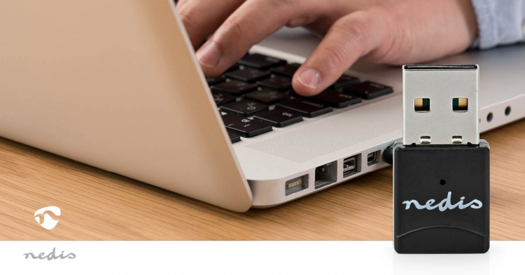 Nedis Verkkosovitin | Wi-Fi | AC600 | 2.4/5 GHz (Dual Band) | USB2.0 | Wi-Fi kokonaisnopeus: 600 Mbps | Windows 10 / Windows 11 / Windows 8 Nedis Verkkosovitin | Wi-Fi | AC600 | 2.4/5 GHz (Dual Band) | USB2.0 | Wi-Fi kokonaisnopeus: 600 Mbps | Windows 10 / Windows 11 / Windows 8