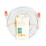 Nedis CAT6 Verkkokaapeli | RJ45 uros | RJ45 uros | U/UTP | 15.0 m | Pyöreä | PVC | Valkoinen | Label