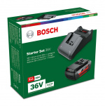 Bosch 36V Li-ion -akkulaturipaketti, 2,0 Ah akku ja AL 36-20 -laturi