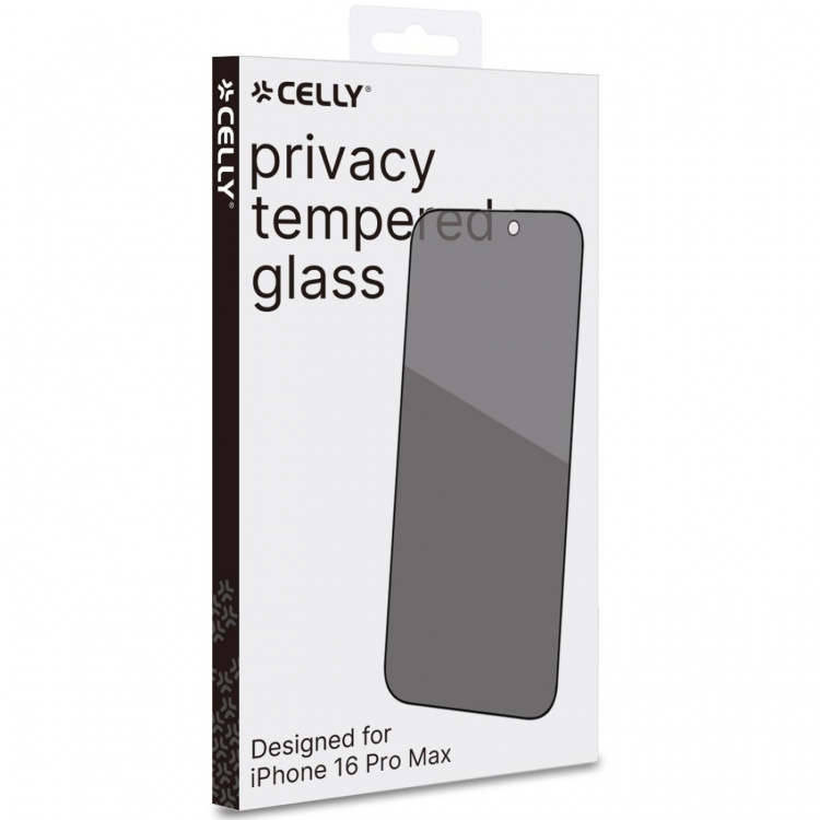 Celly Privacy Skärmskydd Härdat glas iPhone 16 Pro Max Celly Privacy Skärmskydd Härdat glas iPhone 16 Pro Max
