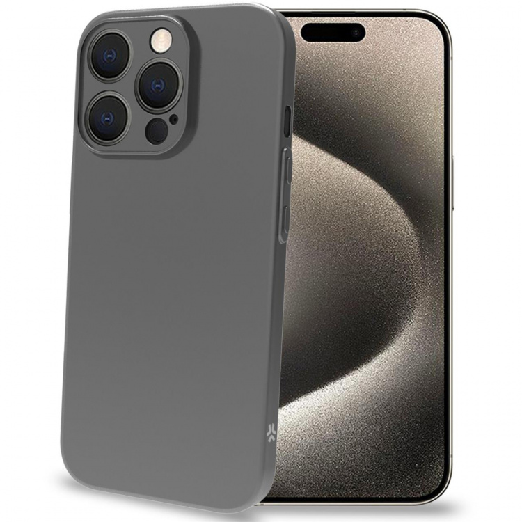 Celly SPACE Super Thin Cover iPhone 16 Pro Svart