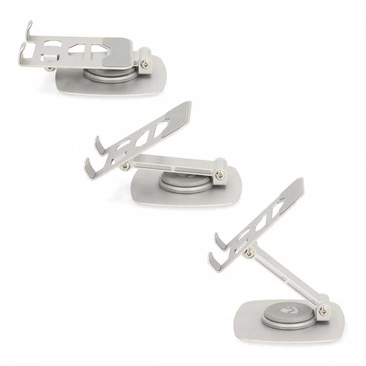 Nedis Puhelin Jalusta | Yleismalli | Täysin Säädettävä | Hopea