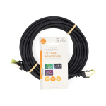 Nedis CAT7 verkkokaapeli | S/FTP | RJ45 uros | RJ45 uros | 5.00 m | Snagless | Pyöreä | LSZH | Musta | Label Nedis CAT7 verkkokaapeli | S/FTP | RJ45 uros | RJ45 uros | 5.00 m | Snagless | Pyöreä | LSZH | Musta | Label