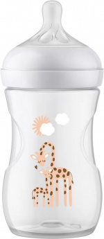 Philips Avent SCY903/66 Natural Response -tuttipullo, 260 ml, kirahvi