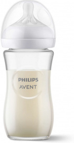 Philips Avent SCY933/01 Natural Response -lasinen tuttipullo, 240 ml Philips Avent SCY933/01 Natural Response -lasinen tuttipullo, 240 ml