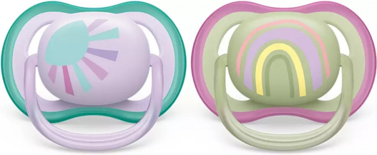 Philips Avent SCF085/59 Ultra Air -tutit 0-6 kk, 2 kpl, sateenkaari
