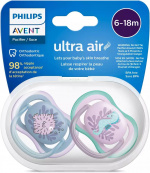 Philips Avent SCF085/61 Ultra Air -tutit 6-18 kk, 2 kpl, merihevonen Philips Avent SCF085/61 Ultra Air -tutit 6-18 kk, 2 kpl, merihevonen