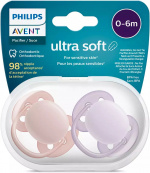Philips Avent SCF091/31 Ultra Soft -tutit, 0-6 kk, 2 kpl, violetti Philips Avent SCF091/31 Ultra Soft -tutit, 0-6 kk, 2 kpl, violetti