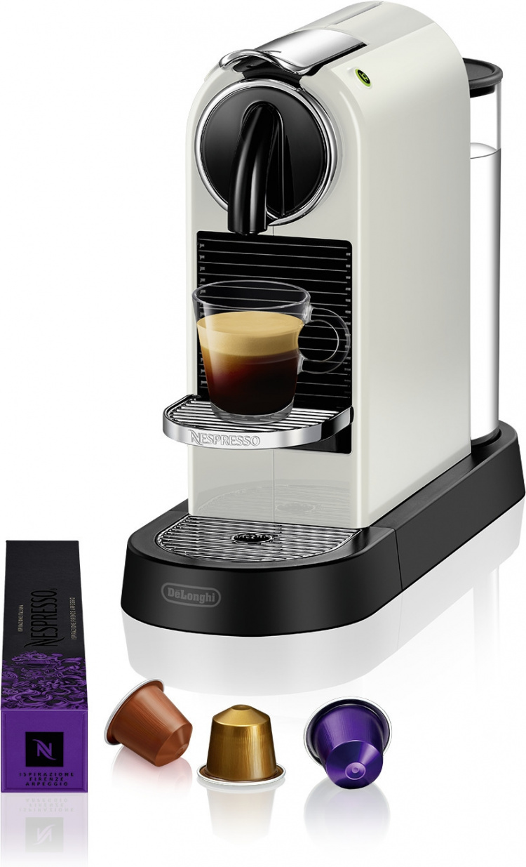 DeLonghi Nespresso Citiz -kapselikeitin, valkoinen DeLonghi Nespresso Citiz -kapselikeitin, valkoinen