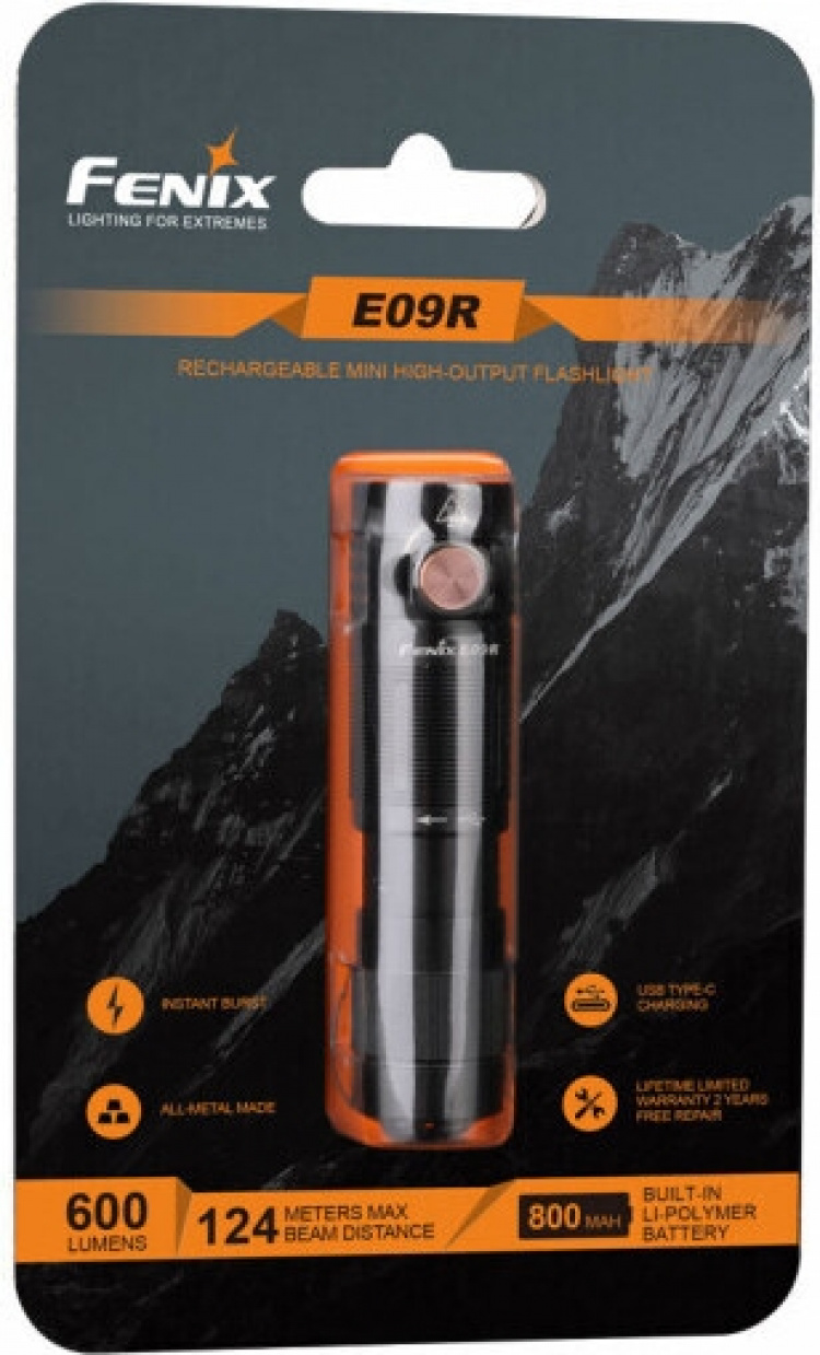 Fenix E09R -taskulamppu