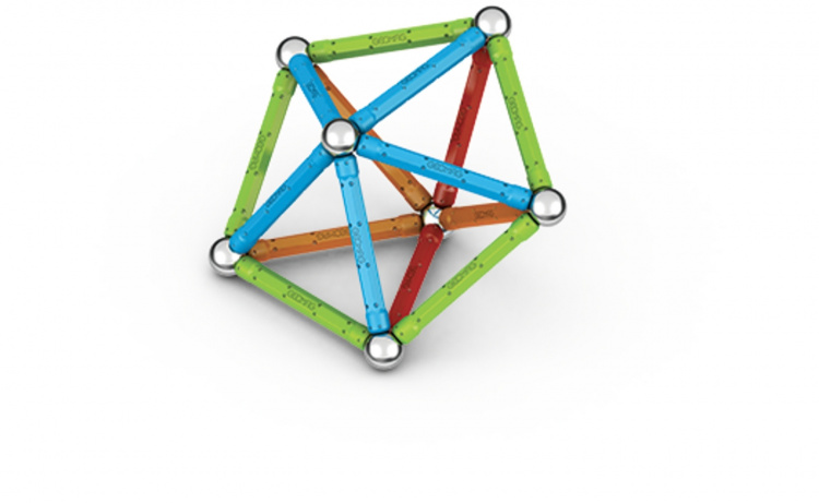 Geomag Supercolor Panels Recycled -magneettirakennussarja, 60 osaa