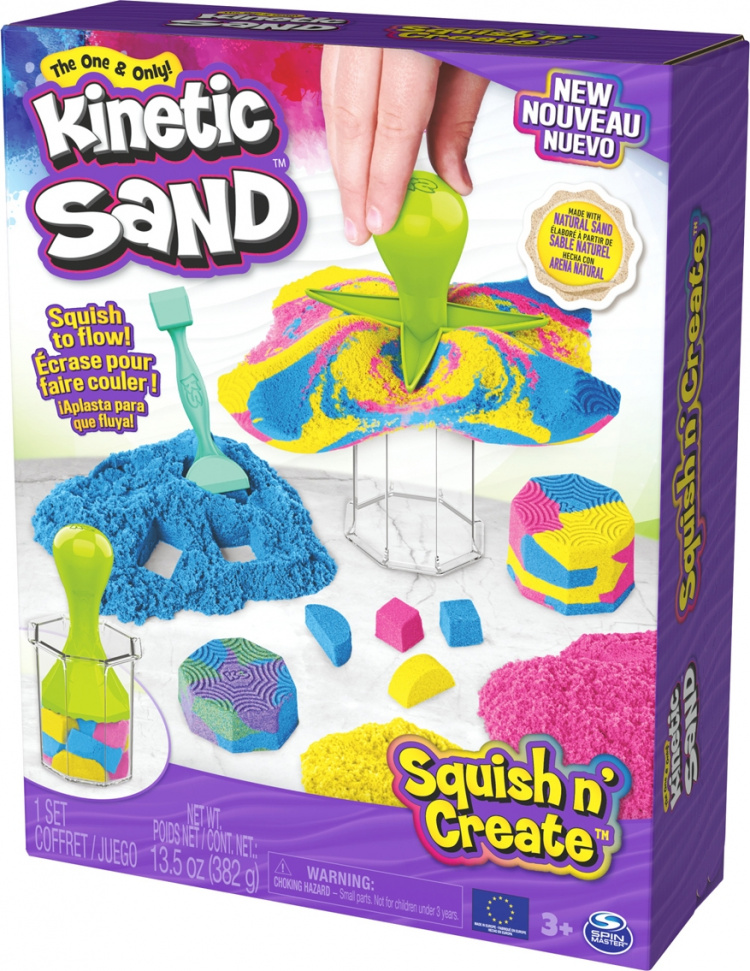 Kinetic Sand Squish N\' Create -taikahiekkasetti