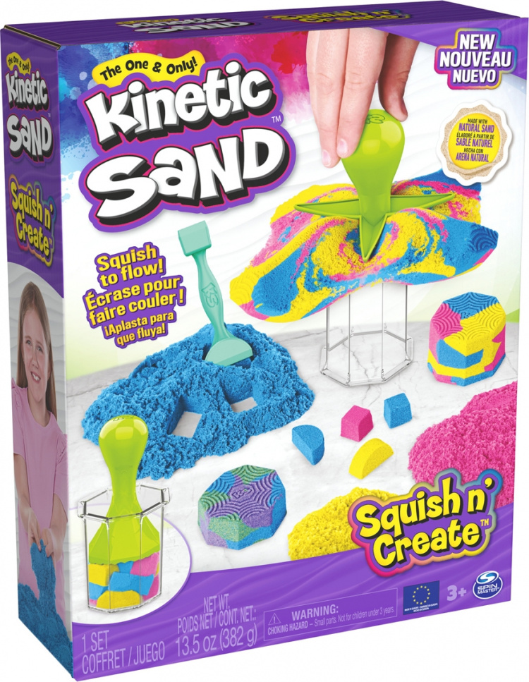 Kinetic Sand Squish N\' Create -taikahiekkasetti