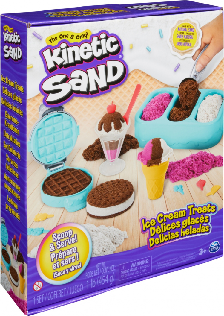 Kinetic Sand jäätelöherkut leikkisetti