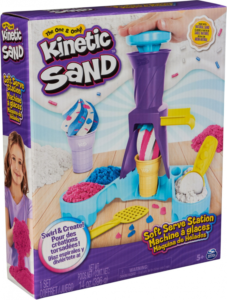 Kinetic Sand Soft Serve Station - jäätelöleikkisetti