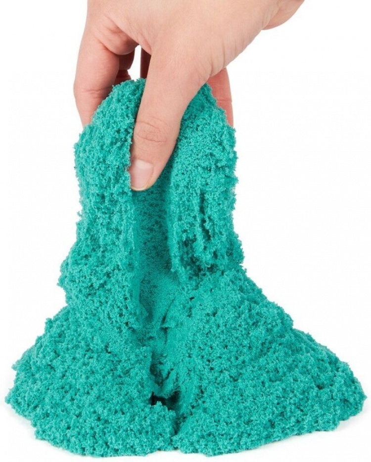 Kinetic Sand Castle Case -taikahiekkasetti, lime green