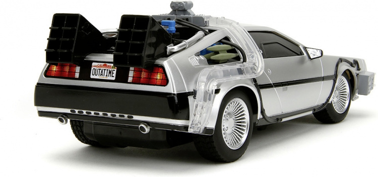 Jada Back to the Future RC Time Machine -radio-ojattava auto, 1:16