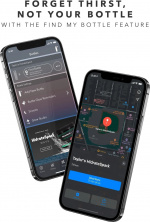 HidrateSpark PRO Chug -älyjuomapullo, 0,95 L, hopea