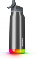 HidrateSpark PRO Straw -älyjuomapullo, 0,95 L, hopea