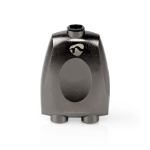 Nedis TosLink-adapteri | TosLink naaras | 2x TosLink naaras | Jakaja | Alumiini | Gun Metal Harmaa | 1 kpl | Laatikko