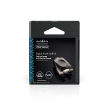 Nedis TosLink-adapteri | TosLink naaras | 2x TosLink naaras | Jakaja | Alumiini | Gun Metal Harmaa | 1 kpl | Laatikko