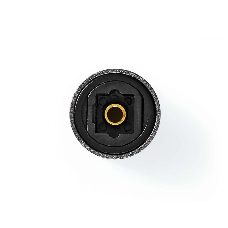Nedis TosLink-adapteri | TosLink naaras | TosLink naaras | Suora | Metalli | Gun Metal Harmaa | 1 kpl | Laatikko