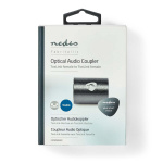 Nedis TosLink-adapteri | TosLink naaras | TosLink naaras | Suora | Metalli | Gun Metal Harmaa | 1 kpl | Laatikko