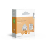 Nedis Puhelinliitin | Liittimen tyyppi: RJ12 | Suora | Pinnoite: Kullattu | PVC | Läpikuultava