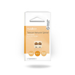 Nedis Televerkko Jakaja | RJ45 Naaras | 2x RJ45 Female | Kullattu | Valkea | PVC | Laatikko
