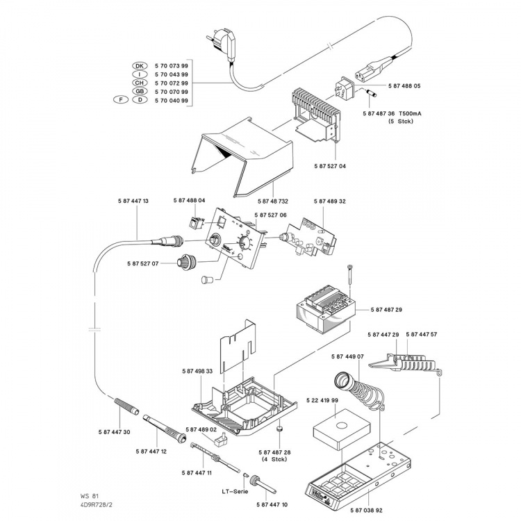 Weller WS81 juotosasema 1 kanava 80 W 230 V analoginen