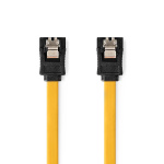 Nedis SATA kaapeli | 6 Gbps | SATA 7-Pin naaras | SATA 7-Pin naaras | Niklattu | 1.00 m | Litteä | PVC | Keltainen | Laatikko