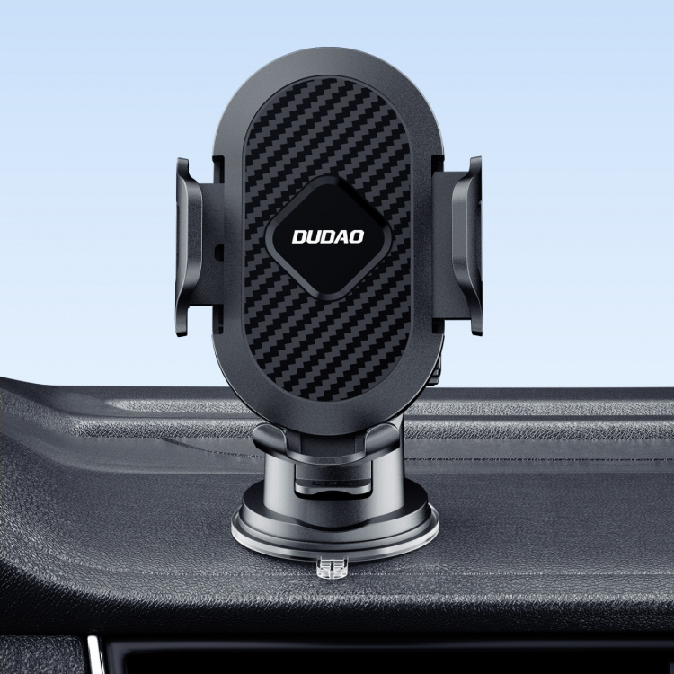 Dudao F2S Upgrade foldable suction cup phone holder Black