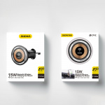 Dudao F12MAX wireless car charger 15watt Svart