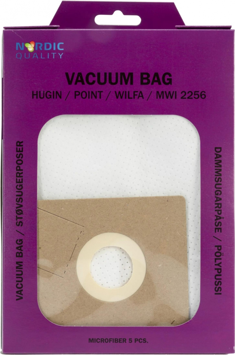 Nordic Quality MWI 2256 Dammsugarpåsar, 5 st