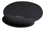 DeLOCK Ergonomic Mouse pad with Wrist Rest black 252 x 227 mm