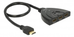 DeLOCK HDMI UHD Switch 3xHDMI>1xHDMI out 4K integrated cable 50 cm