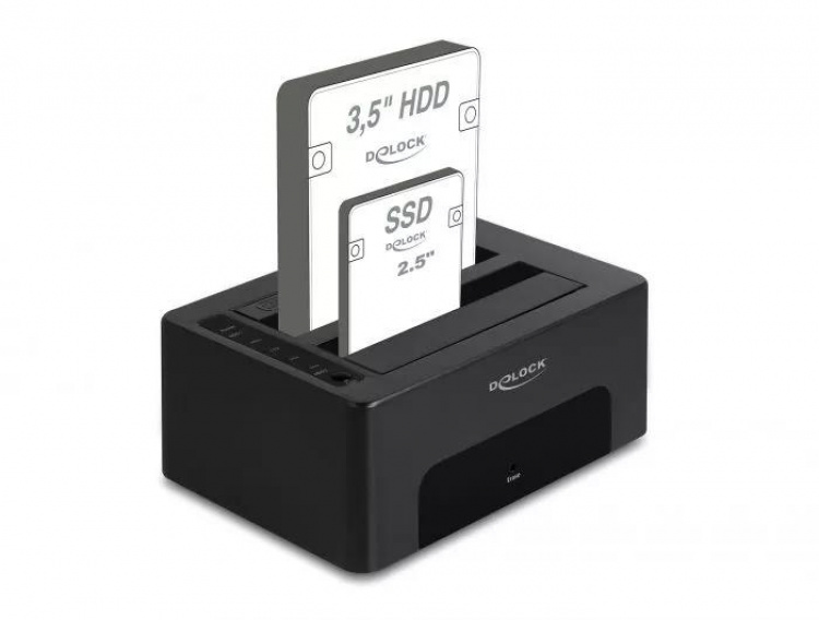 DeLOCK Dual Docking Station for 2 x SATA HDD / SSD