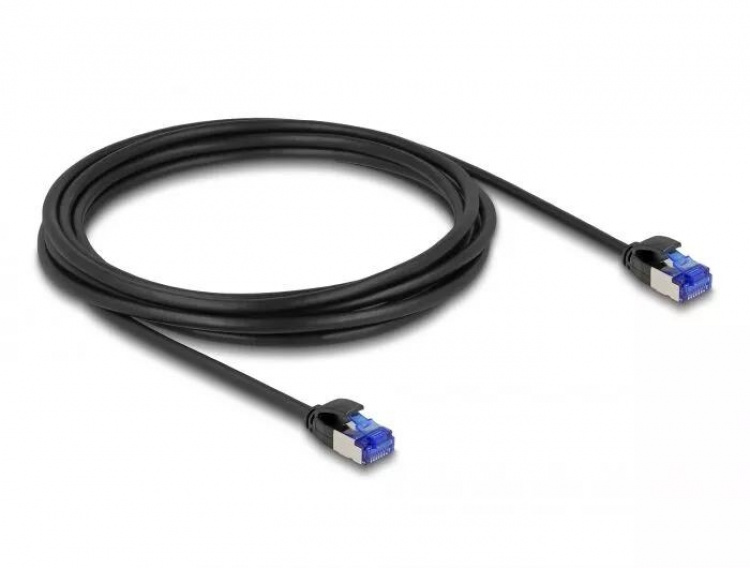 DeLOCK RJ45 Network Cable Cat.6A S/FTP Slim 3 m black