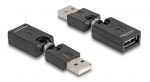 DeLOCK Rotation adapter USB 2.0-A male to female