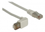 DeLOCK Network cable RJ45 Cat.5e SF/UTP upwards angled/straight 1 m