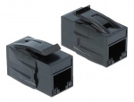 DeLOCK Keystone Module RJ45 jack > RJ45 jack Cat.6A UTP black