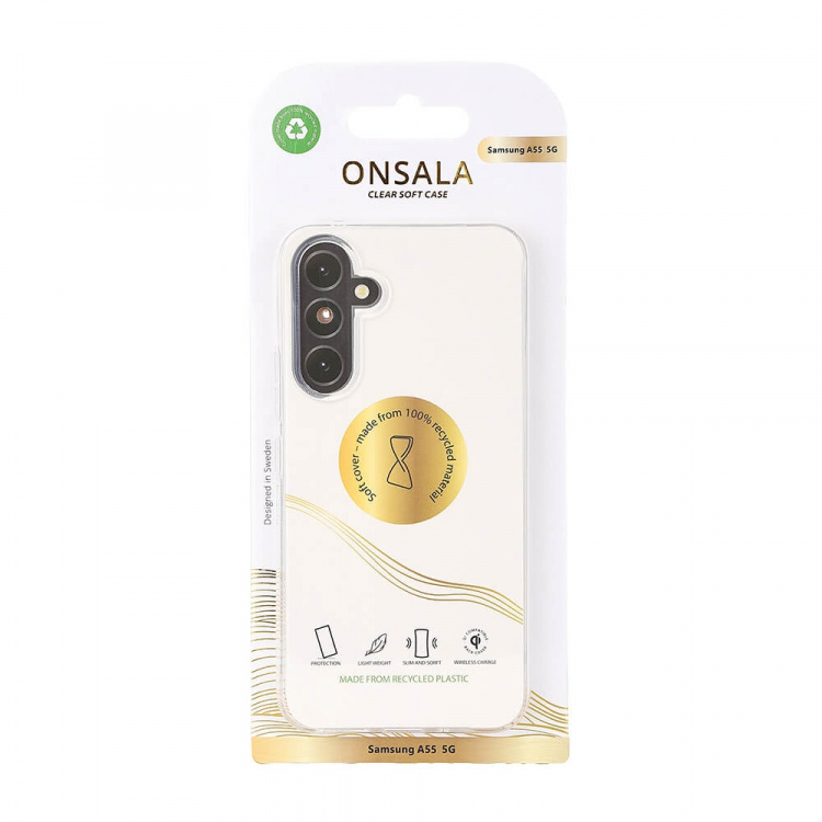 Onsala Back Recycled Clear Case TPU Samsung A55 5G