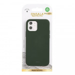 Onsala Backcover Sil Touch iPhone 12/12 Pro Olive Green Onsala Backcover Sil Touch iPhone 12/12 Pro Olive Green