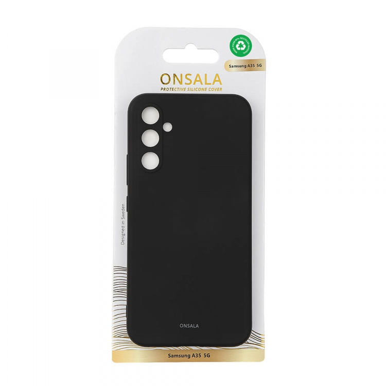 Onsala Backcover Sil Touch Samsung A35 5G Black