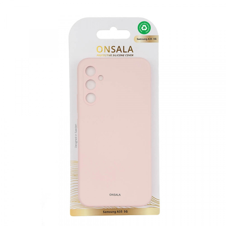 Onsala Backcover Sil Touch Samsung A35 5G Chalk Pink
